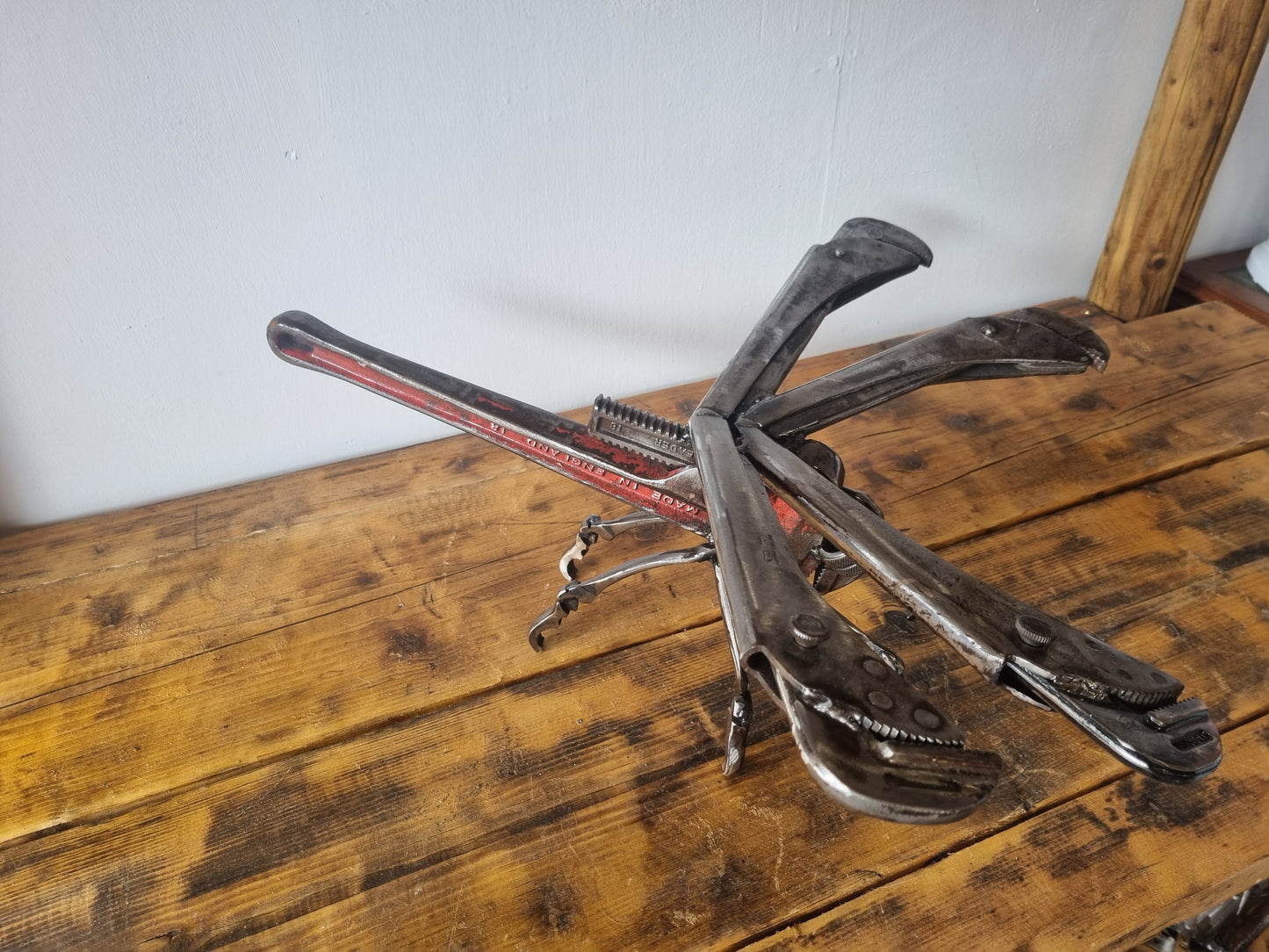 Large Upcycled Dragonfly Sculpture