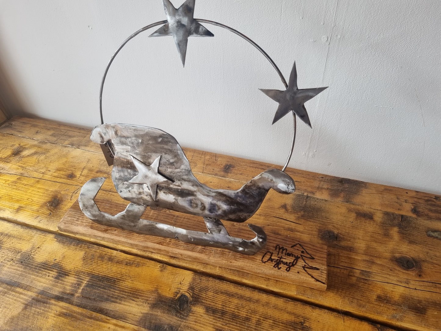 Upcycled Sleigh Sculpture