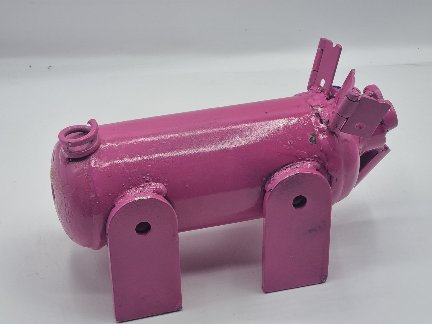 Upcycled Pink Pig Sculpture – Quirky & Sustainable Art