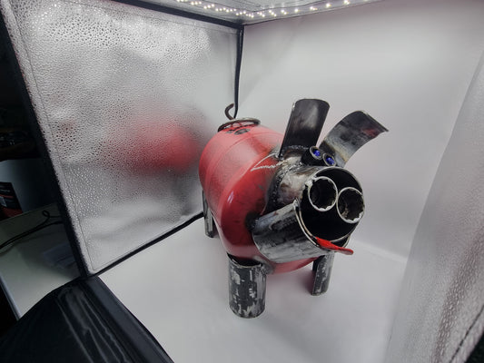 Penelope Pig – Upcycled Metal Pig Sculpture