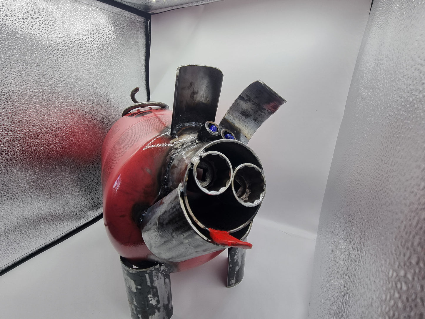 Penelope Pig – Upcycled Metal Pig Sculpture