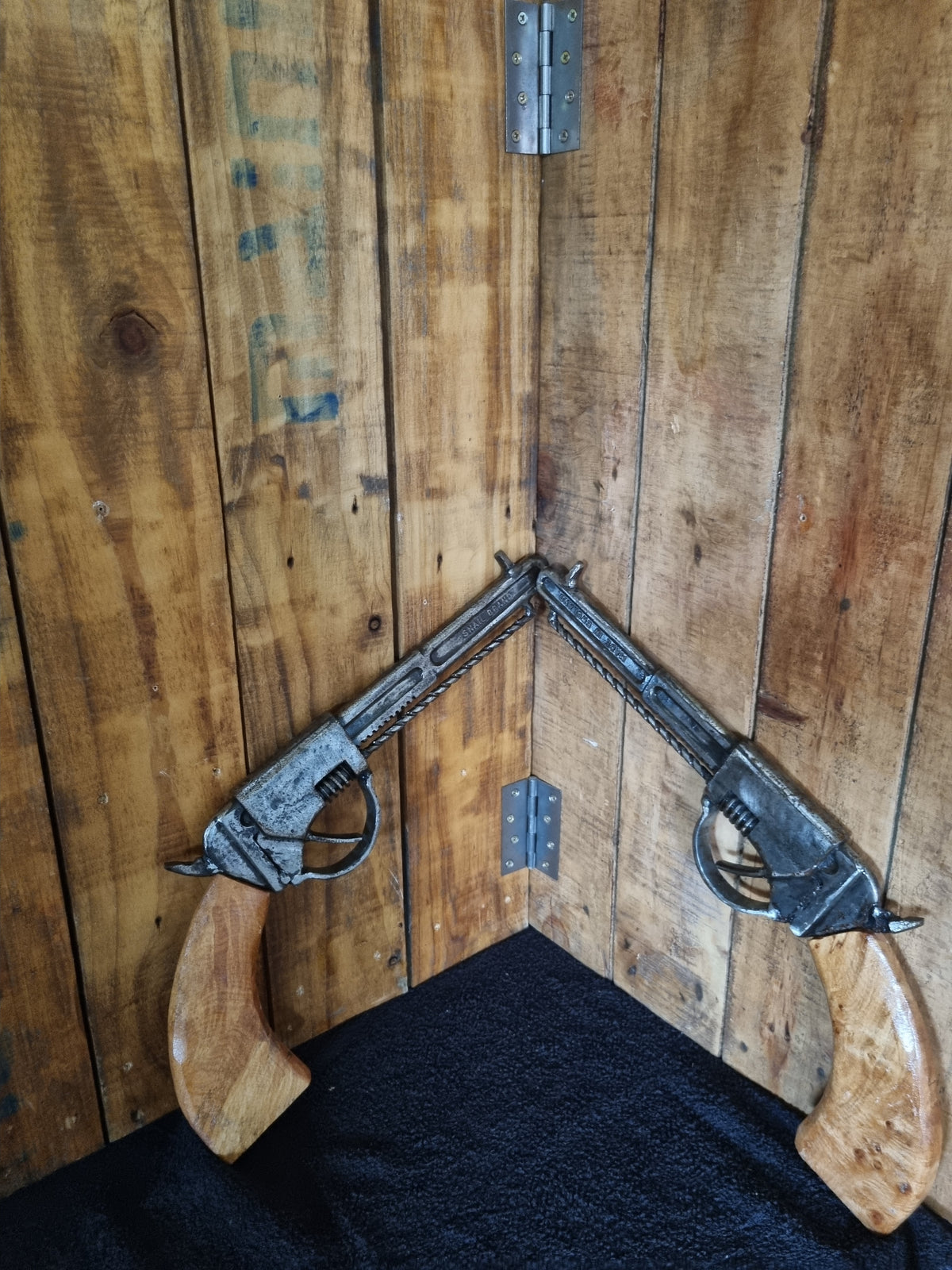 Set of Colt .45 Gun Sculptures