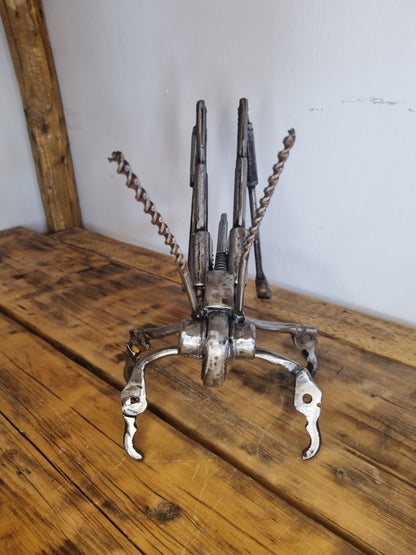 Upcycled Large Cricket Sculpture