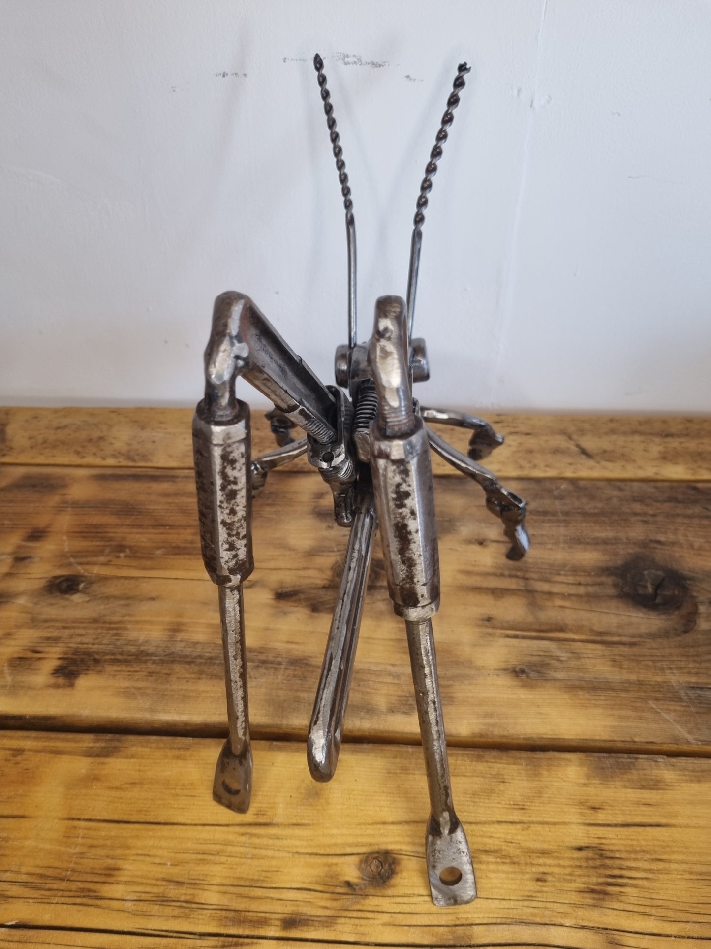 Upcycled Large Cricket Sculpture