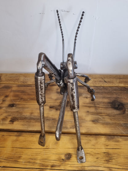 Upcycled Large Cricket Sculpture