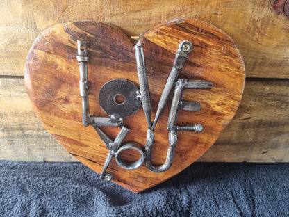 “Love You” Wooden Heart
