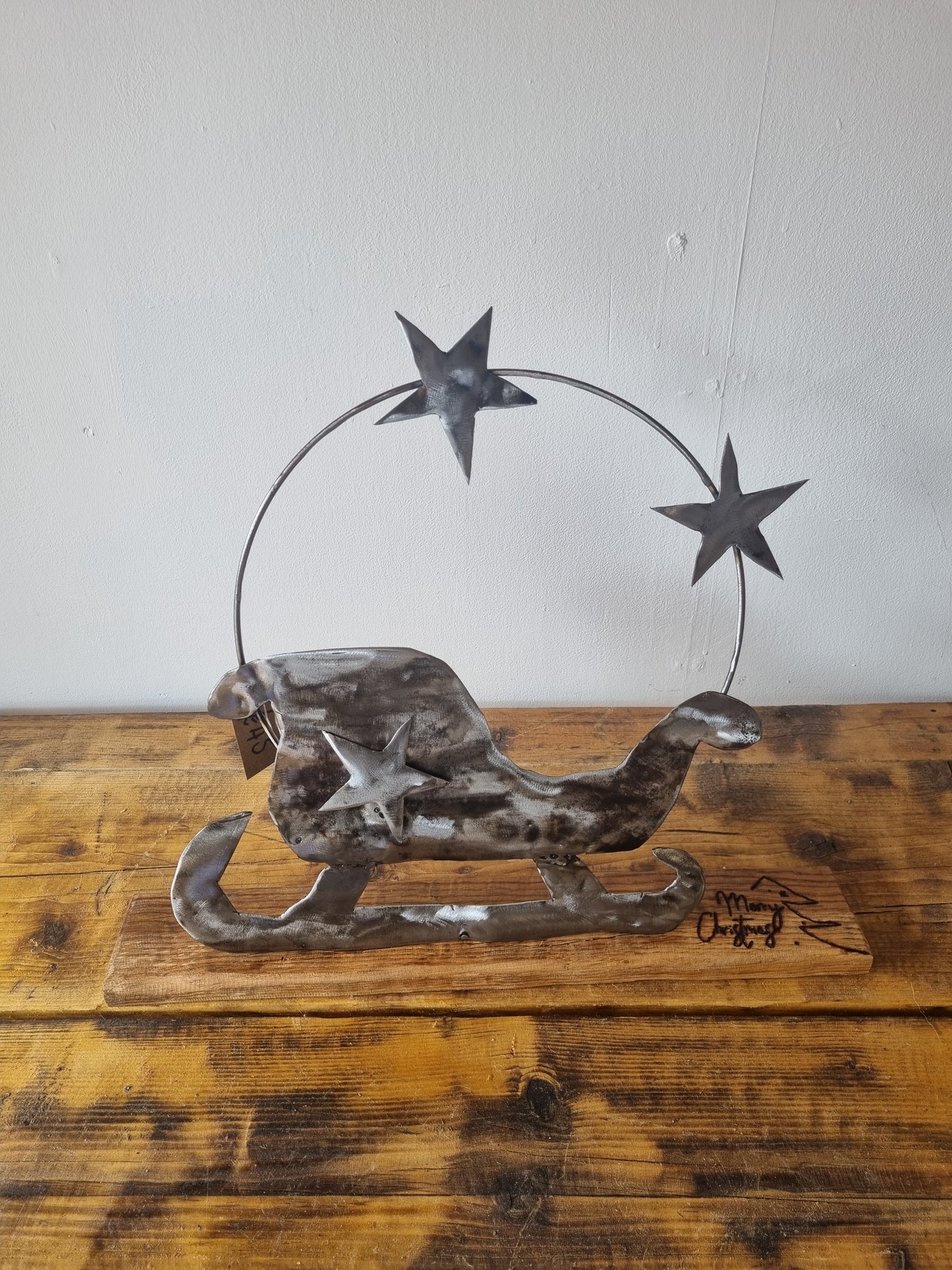 Upcycled Sleigh Sculpture