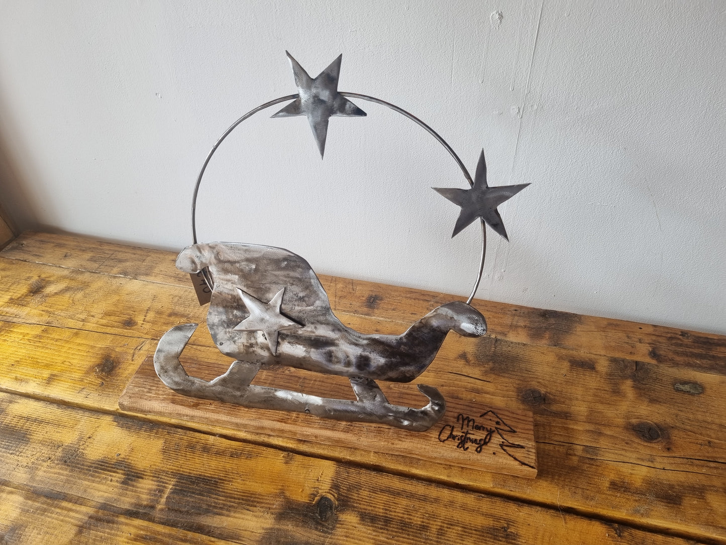 Upcycled Sleigh Sculpture