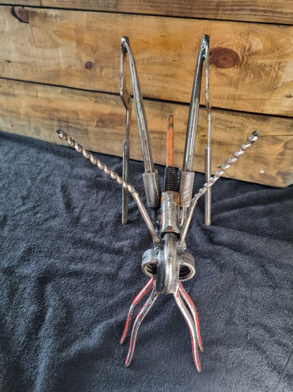 Upcycled Large Cricket Sculpture