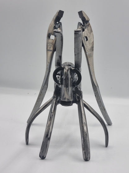 Upcycled Metal Grasshopper Sculpture