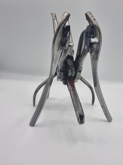 Upcycled Metal Grasshopper Sculpture