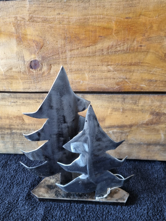 Metal Christmas Tree Sculpture
