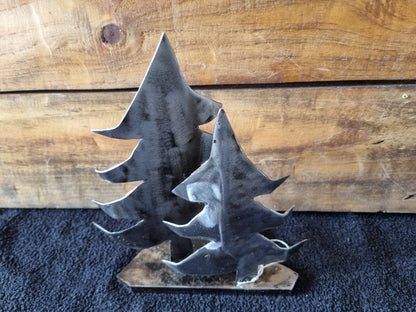Metal Christmas Tree Sculpture