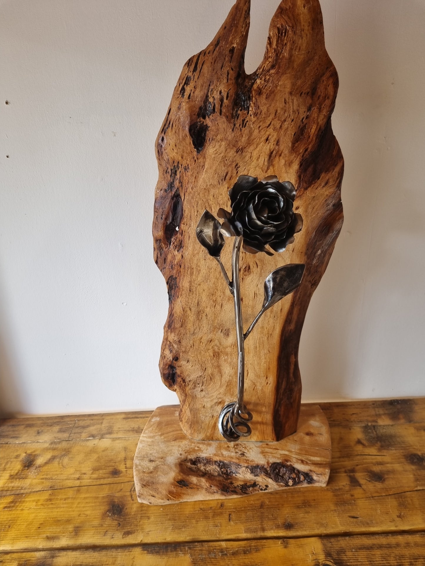 Rose on Wood