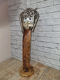 Reclaimed Metal Owl on Wooden Base