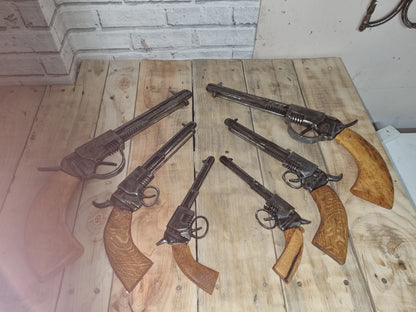 Small Reclaimed Metal Gun Sculpture