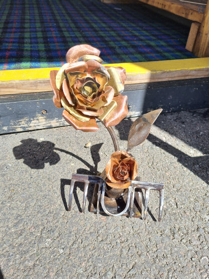 Brass and Copper rose